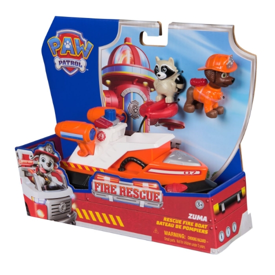 Imagine PATRULA CATELUSILOR VEHICUL DE SALVARE MASINA DE POMPIERI SI FIGURINA ZUMA
