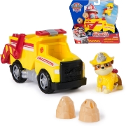 Imagine PATRULA CATELUSILOR VEHICUL DE SALVARE MASINA DE POMPIERI SI FIGURINA RUBBLE