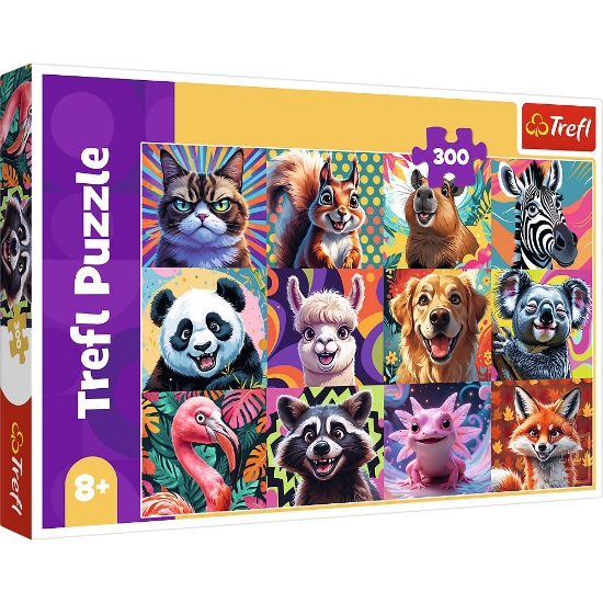 Imagine PUZZLE TREFL 300 PORTRETE AMUZANTE DE ANIMALE