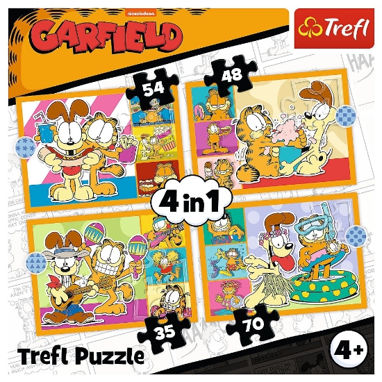 Imagine PUZZLE 4IN1 LUI GARFIELD II PLACE LASAGNA