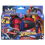 Imagine MARVEL SPIDER MAN VENOM VERSUS LANSATOR AUTO SI FIGURINA MILES MORALES