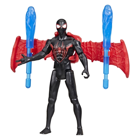 Imagine MARVEL SPIDER MAN VENOM VERSUS LANSATOR AUTO SI FIGURINA MILES MORALES
