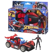 Imagine MARVEL SPIDER MAN VENOM VERSUS LANSATOR AUTO SI FIGURINA MILES MORALES