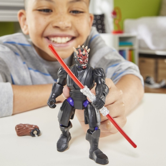 Imagine STAR WARS MIX MASHERS SET FIGURINA DARTH MAUL 12CM SI ACCESORII