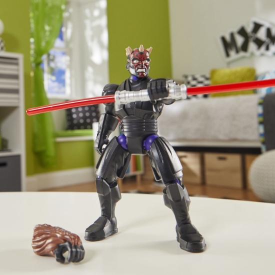 Imagine STAR WARS MIX MASHERS SET FIGURINA DARTH MAUL 12CM SI ACCESORII