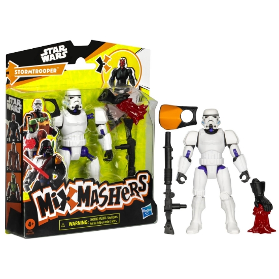 Imagine STAR WARS MIX MASHERS SET FIGURINA STORMTROOPER 12CM SI ACCESORII