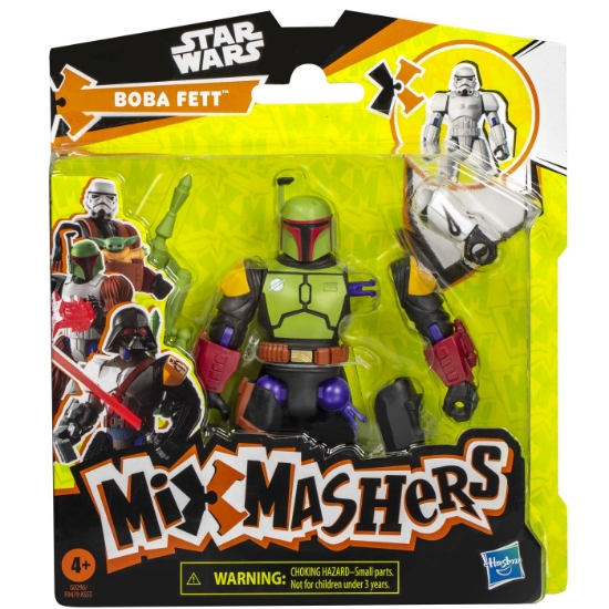 Imagine STAR WARS MIX MASHERS SET FIGURINA BOBA FETT 12CM SI ACCESORII
