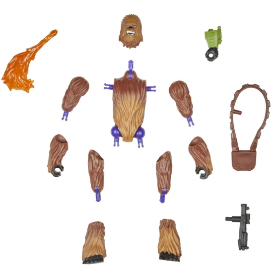 Imagine STAR WARS MIX MASHERS SET FIGURINA CHEWBACCA 12CM SI ACCESORII