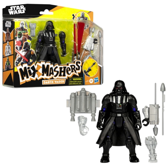 Imagine STAR WARS MIX MASHERS DELUXE SET FIGURINA DARTH VADER 12CM SI ACCESORII