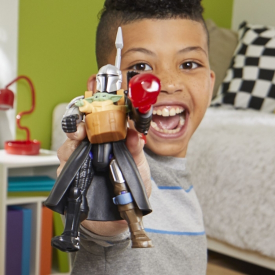 Imagine STAR WARS MIX MASHERS DELUXE SET FIGURINA MANDALORIAN AND GROGU 12CM SI ACCESORII