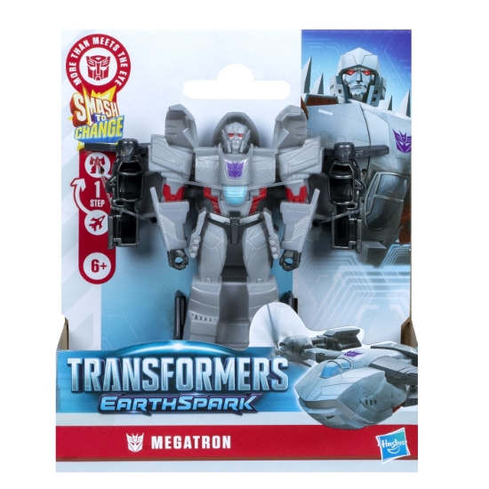 Imagine TRANSFORMERS EARTHSPARK FIGURINA MEGATRON 1 STEP SMASH TO CHANGE