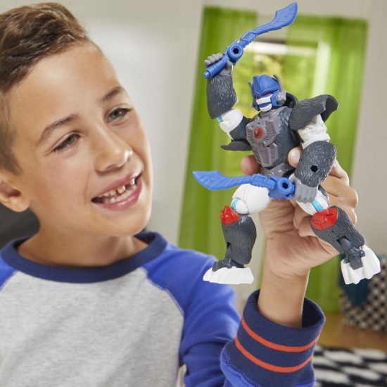 Imagine TRANSFORMERS MIX MASHERS FIGURINA OPTIMUS PRIMAL 12CM SI ACCESORII