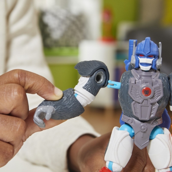 Imagine TRANSFORMERS MIX MASHERS FIGURINA OPTIMUS PRIMAL 12CM SI ACCESORII