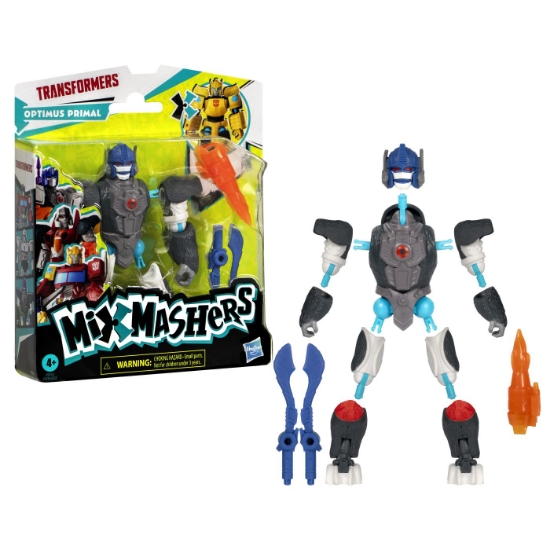 Imagine TRANSFORMERS MIX MASHERS FIGURINA OPTIMUS PRIMAL 12CM SI ACCESORII