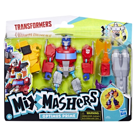 Imagine TRANSFORMERS MIX MASHERS SET FIGURINA OPTIMUS PRIME 12CM SI ACCESORII