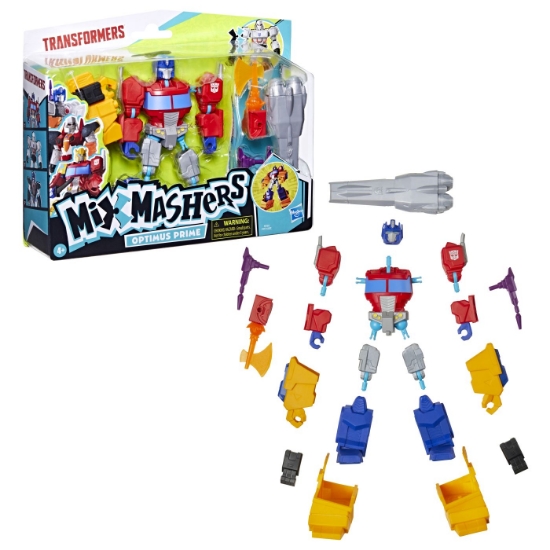 Imagine TRANSFORMERS MIX MASHERS SET FIGURINA OPTIMUS PRIME 12CM SI ACCESORII