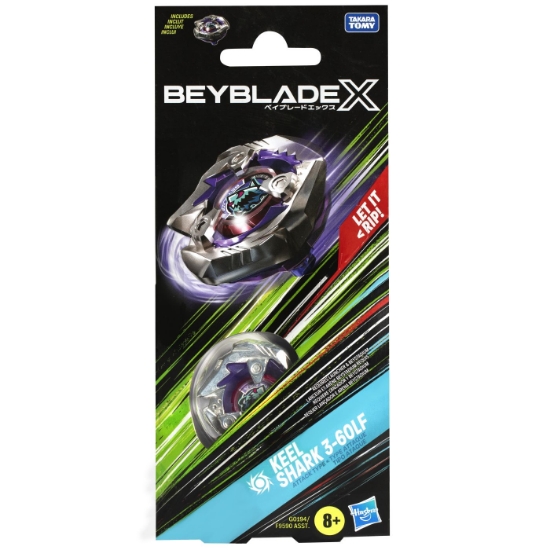 Imagine  BEYBLADE X LET IT RIP SPIRALA KEEL SHARK 3-60LF