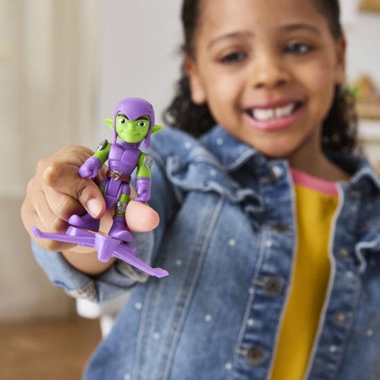 Imagine MARVEL SPIDEY SI PRIETENII SAI UIMITORI SET FIGURINA GREEN GOBLIN SI ACCESORII