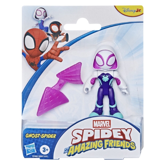Imagine MARVEL SPIDEY SI PRIETENII SAI UIMITORI SET FIGURINA GHOST SPIDER SI ACCESORII