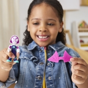 Imagine MARVEL SPIDEY SI PRIETENII SAI UIMITORI SET FIGURINA GHOST SPIDER SI ACCESORII