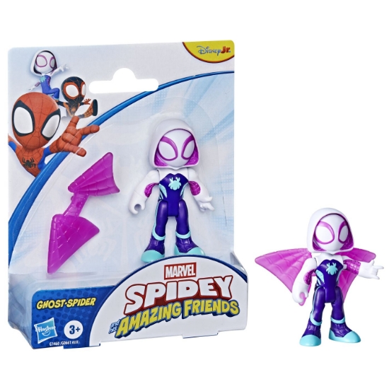 Imagine MARVEL SPIDEY SI PRIETENII SAI UIMITORI SET FIGURINA GHOST SPIDER SI ACCESORII