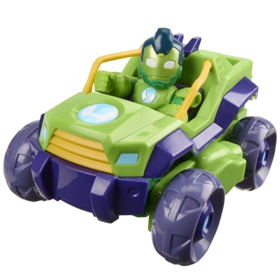 Imagine MARVEL IRON MAN SI PRIETENII SAI UIMITORI SET VEHICUL 2 IN 1 SI FIGURINA IRON HULK