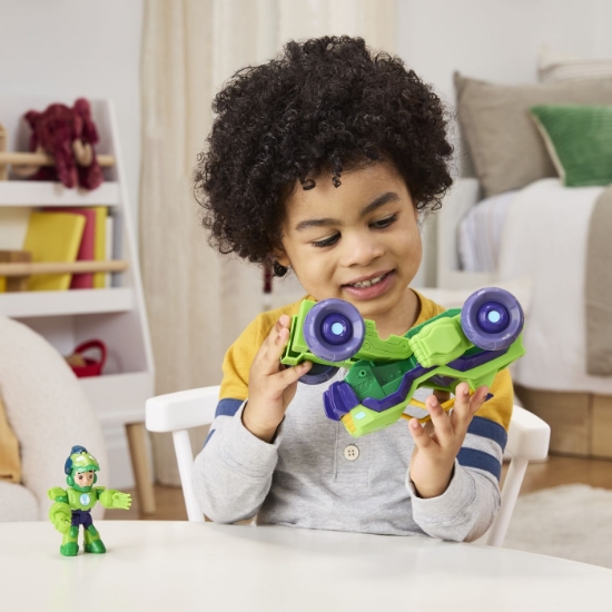 Imagine MARVEL IRON MAN SI PRIETENII SAI UIMITORI SET VEHICUL 2 IN 1 SI FIGURINA IRON HULK