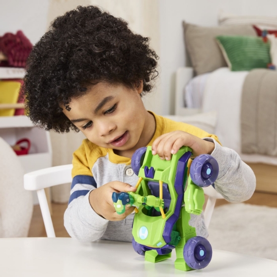 Imagine MARVEL IRON MAN SI PRIETENII SAI UIMITORI SET VEHICUL 2 IN 1 SI FIGURINA IRON HULK