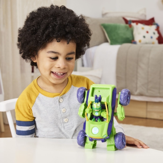 Imagine MARVEL IRON MAN SI PRIETENII SAI UIMITORI SET VEHICUL 2 IN 1 SI FIGURINA IRON HULK