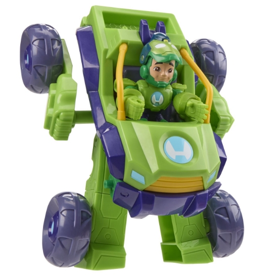 Imagine MARVEL IRON MAN SI PRIETENII SAI UIMITORI SET VEHICUL 2 IN 1 SI FIGURINA IRON HULK