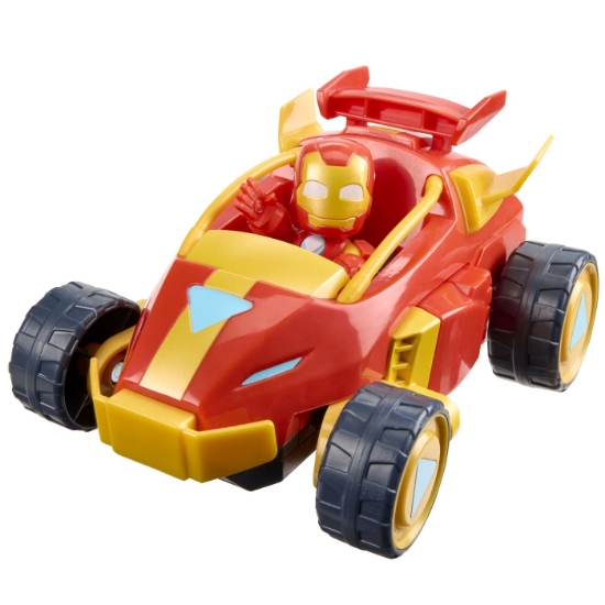 Imagine MARVEL IRON MAN SI PRIETENII SAI UIMITORI SET VEHICUL 2 IN 1 SI FIGURINA IRON MAN