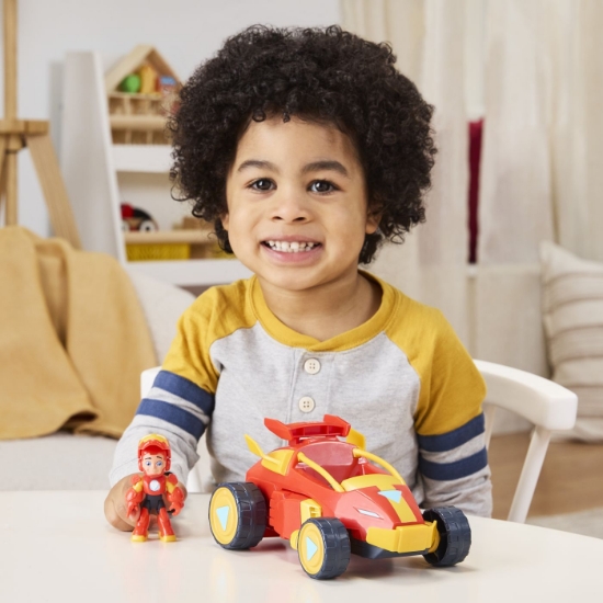 Imagine MARVEL IRON MAN SI PRIETENII SAI UIMITORI SET VEHICUL 2 IN 1 SI FIGURINA IRON MAN