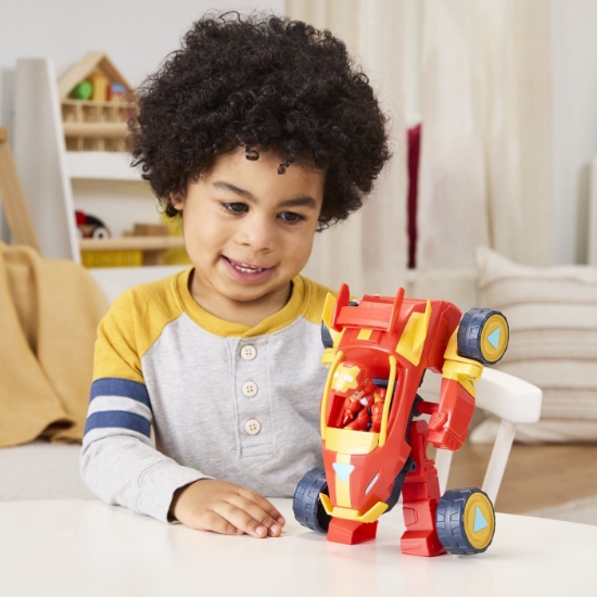 Imagine MARVEL IRON MAN SI PRIETENII SAI UIMITORI SET VEHICUL 2 IN 1 SI FIGURINA IRON MAN