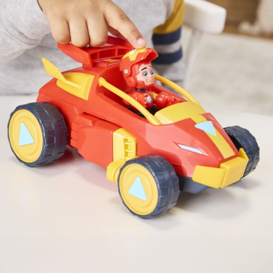 Imagine MARVEL IRON MAN SI PRIETENII SAI UIMITORI SET VEHICUL 2 IN 1 SI FIGURINA IRON MAN