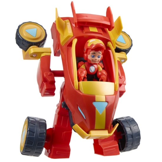 Imagine MARVEL IRON MAN SI PRIETENII SAI UIMITORI SET VEHICUL 2 IN 1 SI FIGURINA IRON MAN