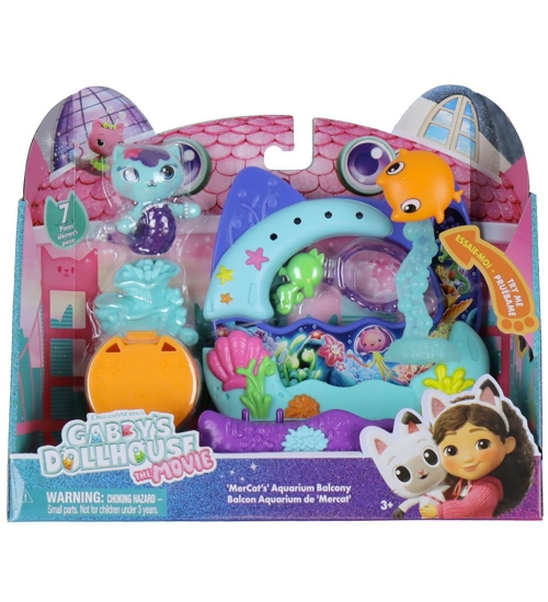 Imagine GABBYS DOLLHOUSE FILMUL SET BALCONUL ACVARIU SI FIGURINA MERCAT