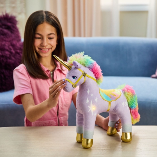 Imagine UNICORN ACADEMY UNICORNUL WILDSTAR DE PLUS LUMINOS 38CM