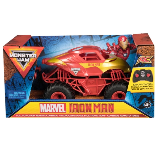 Imagine MONSTER JAM MARVEL CAMION GIGANT CU TELECOMANDA  IRON MAN SCARA 1 LA 24