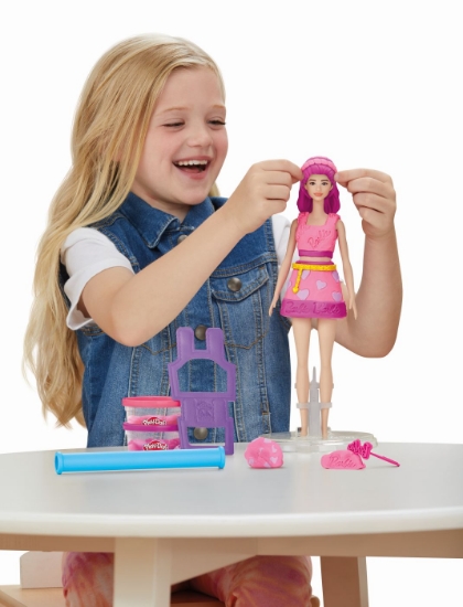 Imagine PLAY DOH BARBIE SET PLASTELINA INIMIOARE SI PAR