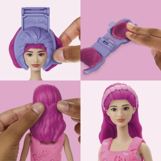 Imagine PLAY DOH BARBIE SET PLASTELINA INIMIOARE SI PAR