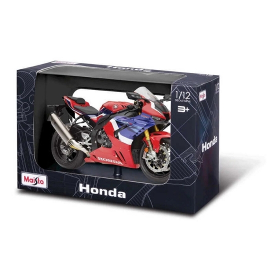 Imagine MAISTO MOTOCICLETA METALICA CU STAND HONDA CBR 1000RR R FIREBLADE SP SCARA 1 LA 12