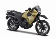 Imagine MAISTO MOTOCICLETA METALICA EDITIE SPECIALA KAWASAKI KLR650 VERDE SCARA 1 LA 18