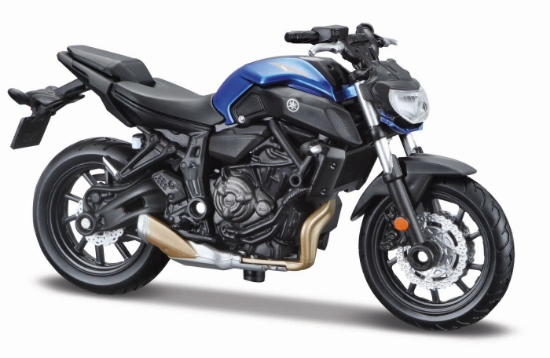 Imagine MAISTO MOTOCICLETA METALICA CU STAND EDITIE SPECIALA YAMAHA MT 07 SCARA 1 LA 18