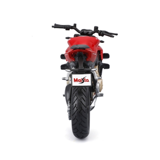 Imagine MAISTO MOTOCICLETA METALICA CU STAND EDITIE SPECIALA DUCATI SUPER NAKED SCARA 1 LA 18