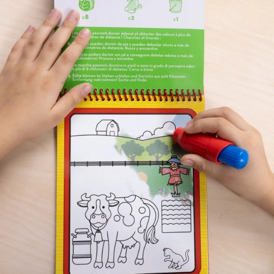 Imagine MELISSA AND DOUG CARTE DE COLORAT FERMA REUTILIZABILA CU APA WATER WOW