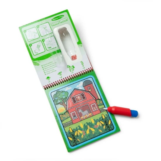 Imagine MELISSA AND DOUG CARTE DE COLORAT FERMA REUTILIZABILA CU APA WATER WOW