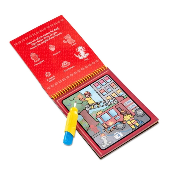 Imagine MELISSA AND DOUG CARTE DE COLORAT VEHICULE REUTILIZABILA CU APA WATER WOW