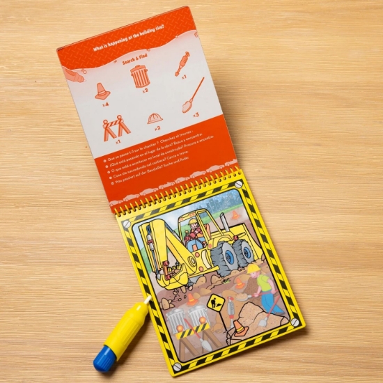 Imagine MELISSA AND DOUG CARTE DE COLORAT VEHICULE REUTILIZABILA CU APA WATER WOW