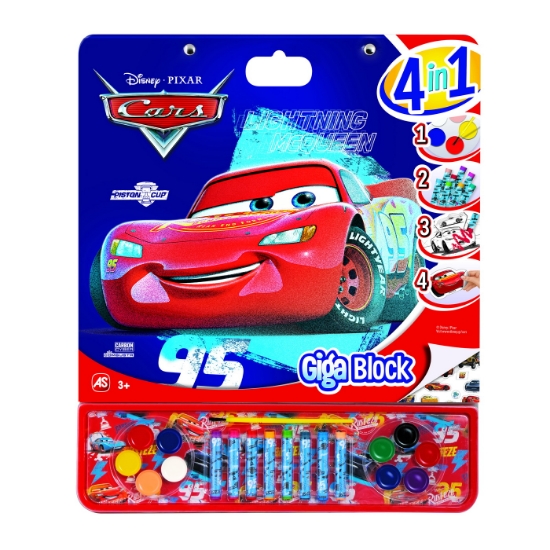 Imagine CARS SET PENTRU DESEN GIGA BLOCK 4 IN 1