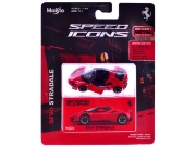 Imagine MAISTO MASINUTA METALICA SPEED ICONS SF90 STRADALE ROSU SCARA 1 LA 64